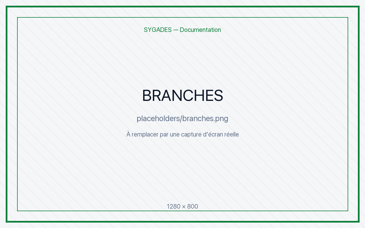 Catalogue branches — placeholder