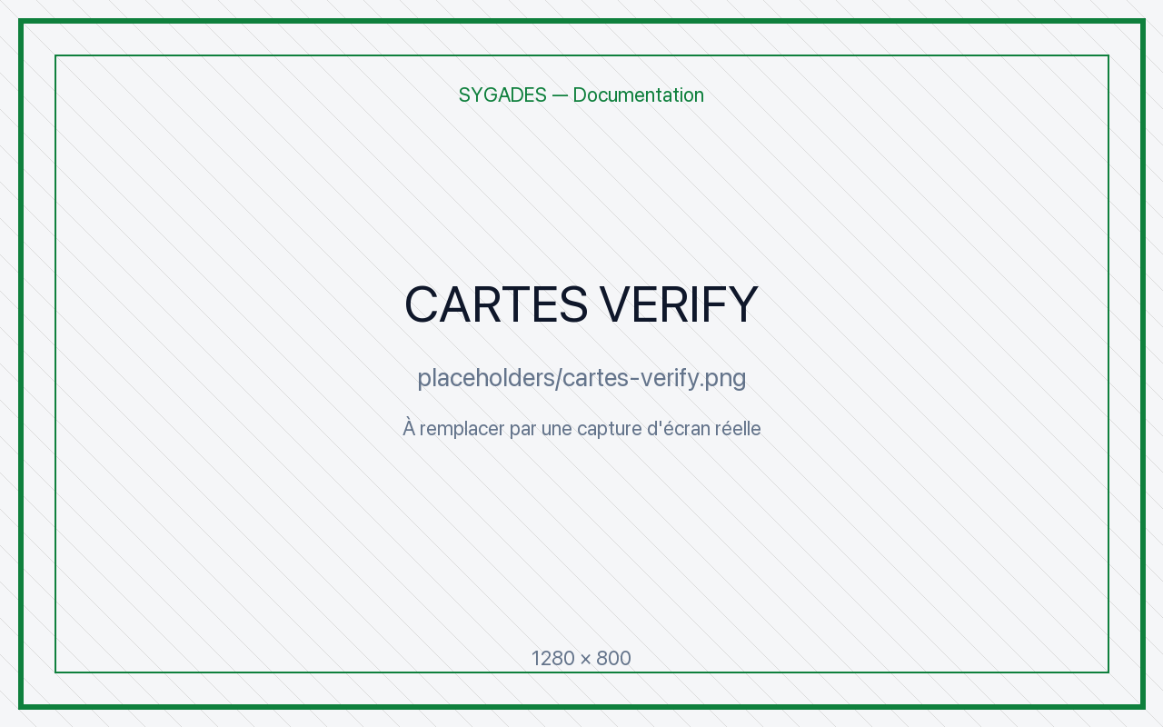 Page vérif publique — placeholder