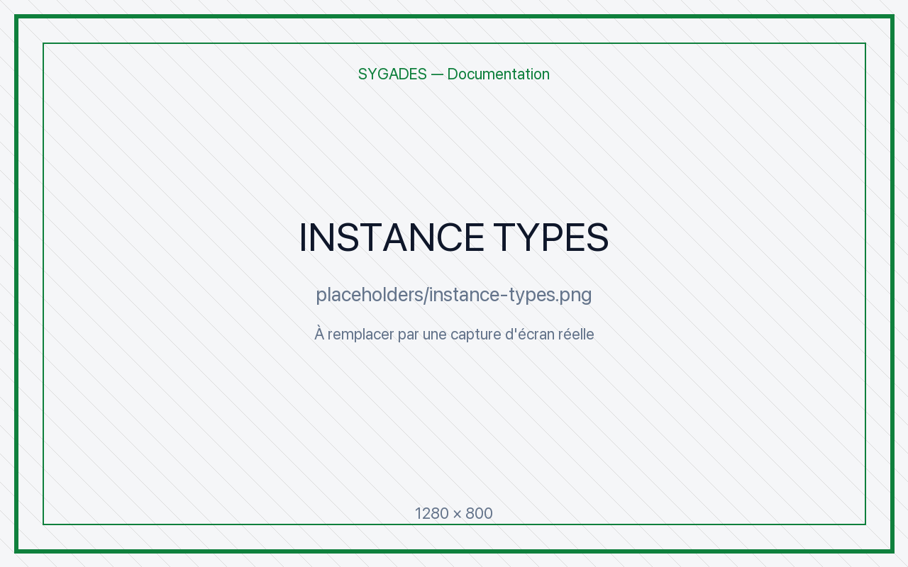 Liste types instances — placeholder