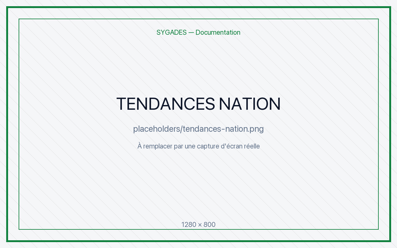 Graphiques tendances — placeholder